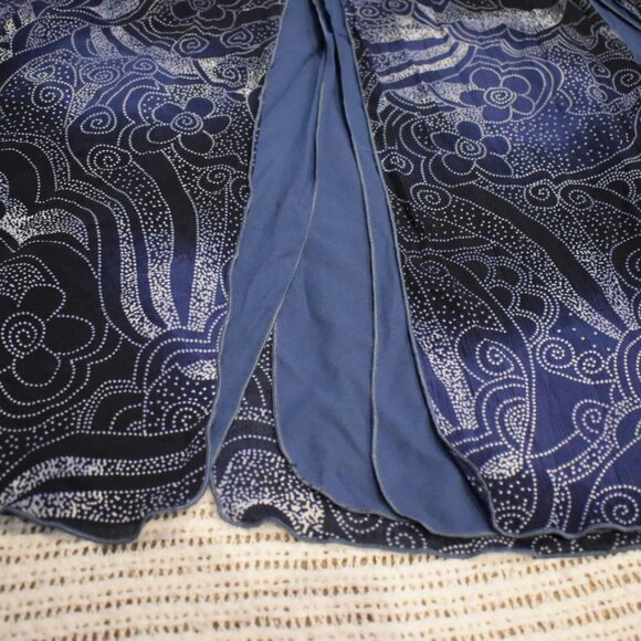 Vintage Tribal blue patterned skirt - Picture 4 of 8